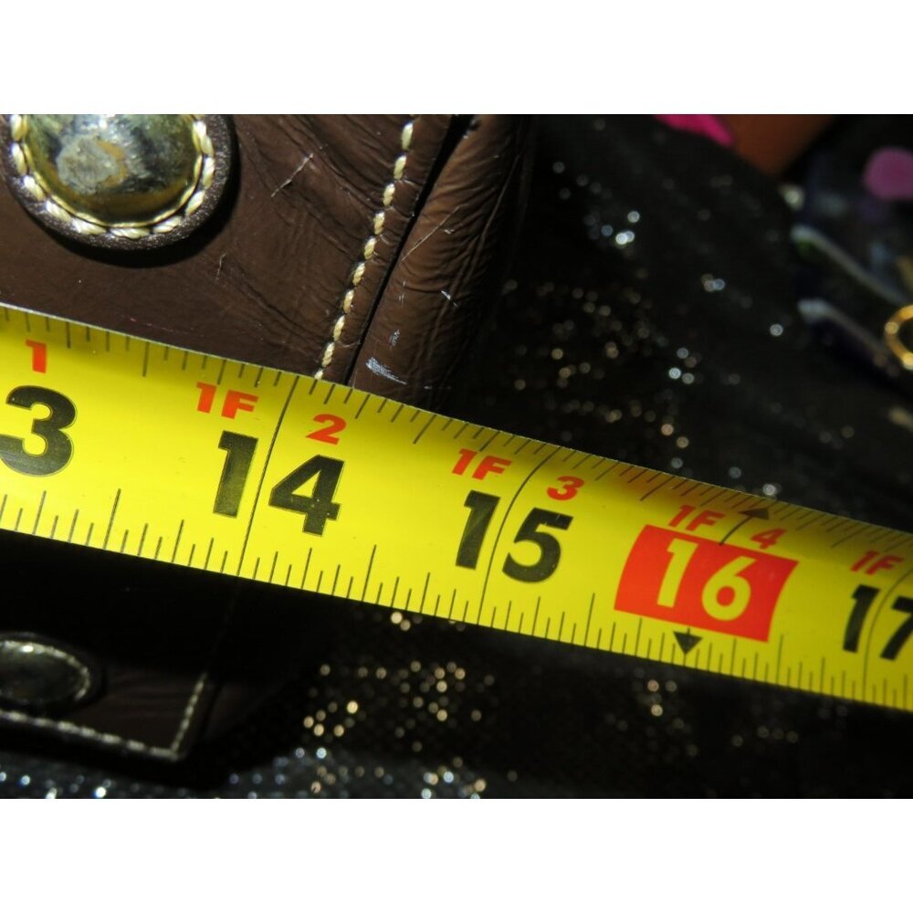 COACH 2007 Vintage 11789 Madeline Brown Patent Leather Double Handle Satchel - Picture 8 of 12